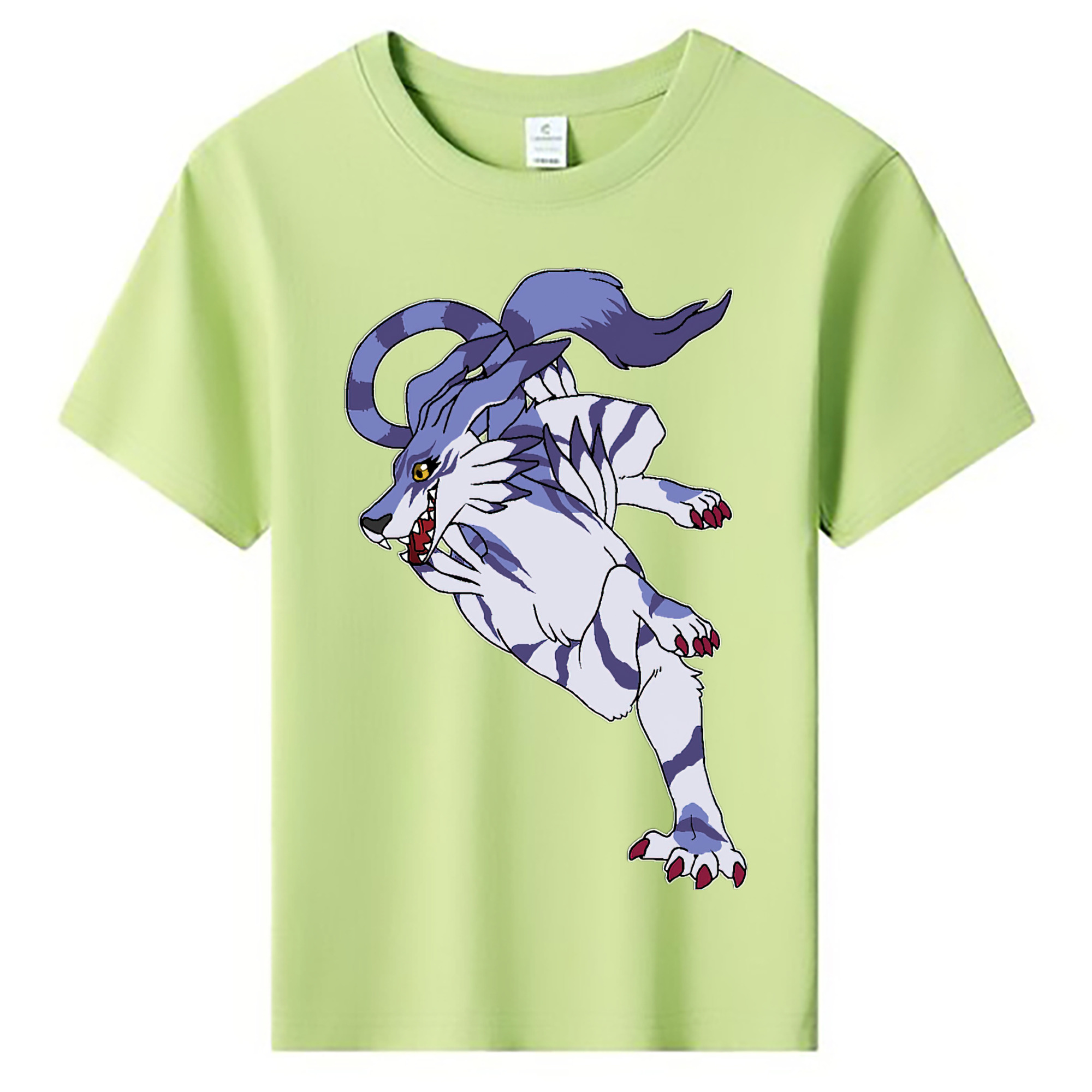 （画像用） Digimon デジタルモンスター/デジモン 綿100％キッズTシャツ（フロントプリント）